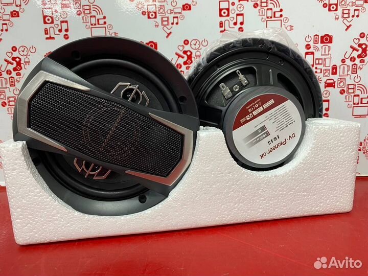 Колонки в машину 16см новые с сетками к1