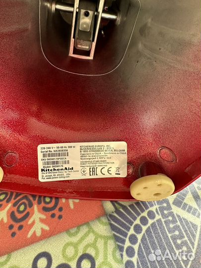 Планетарный миксер kitchenaid artisan 4.8 Л