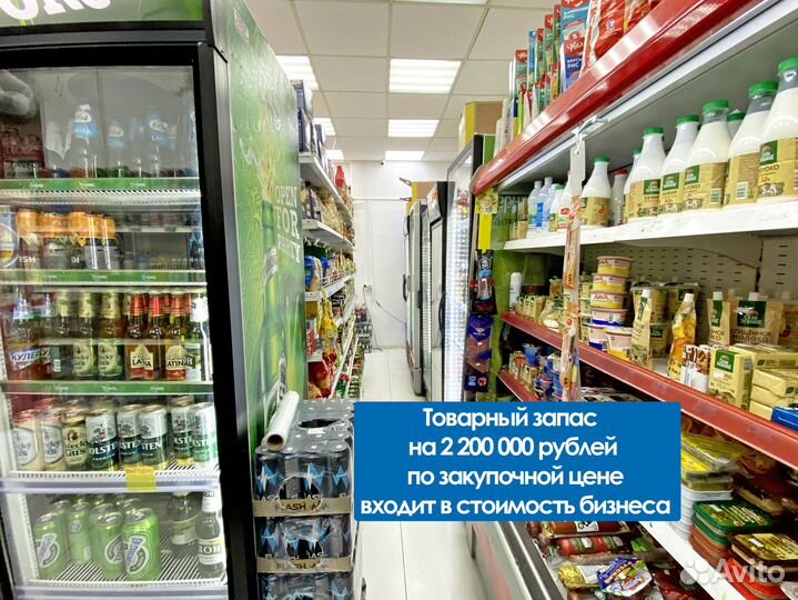 Продуктовый магазин в сао, выручка 2.3 млн руб/мес