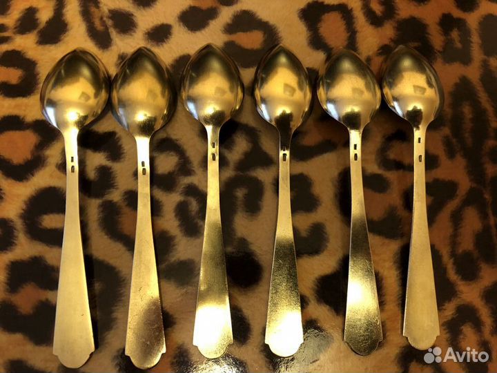 Набор серебряных чайных ложек. СССР