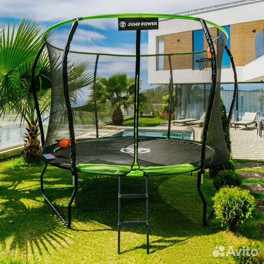 Батут с баскетбольным кольцом