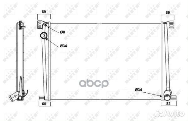 Радиатор 58472A NRF