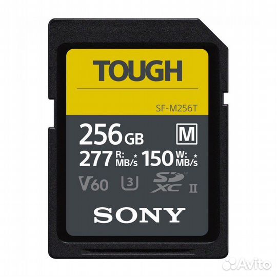 Карта памяти Sony sdxc Tough 256GB UHS-II U3 V60 R