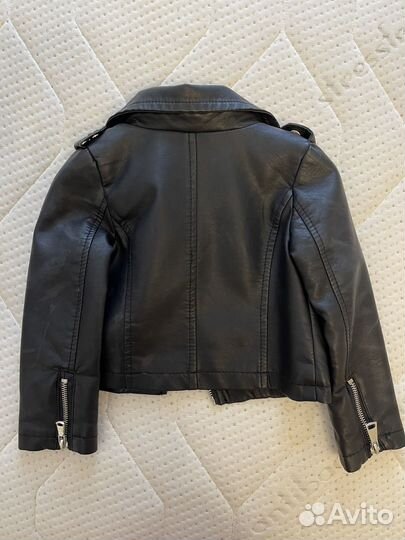 Винтажная кожаная куртка детская