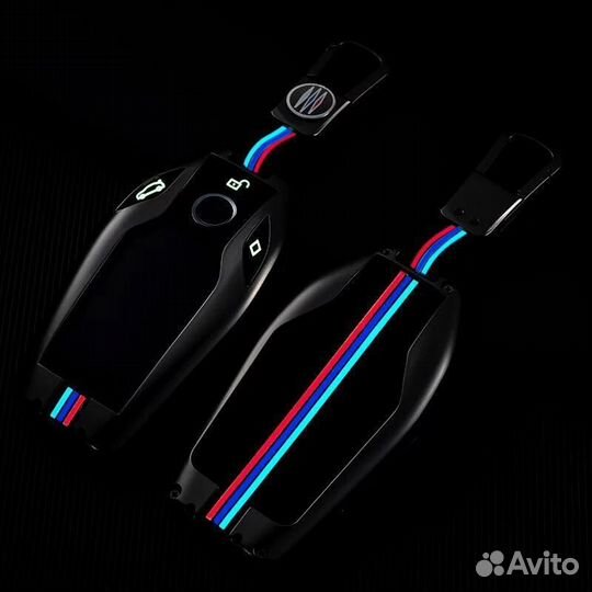 Чехол для ключа автомобиля BMW / бмв F серии 4 кнопки grey