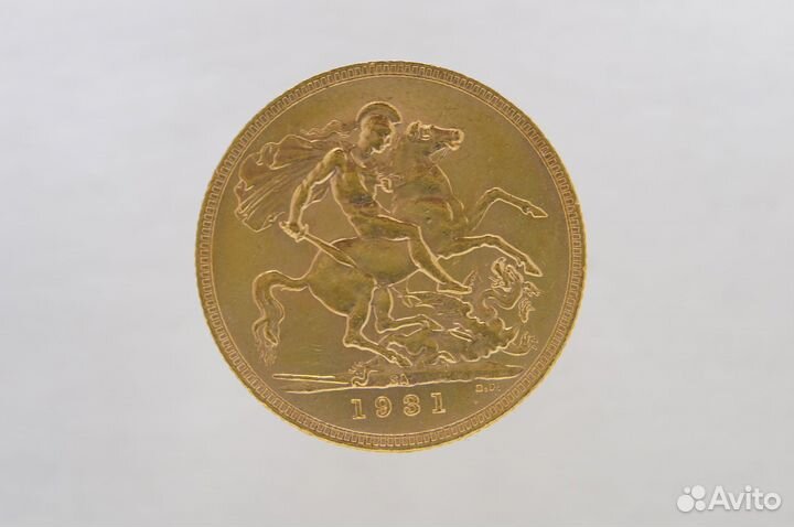 Золотая монета Великобритании соверен Георга5 1931