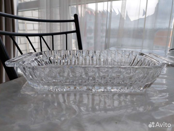 Хрустальная ваза, салатник, фруктница