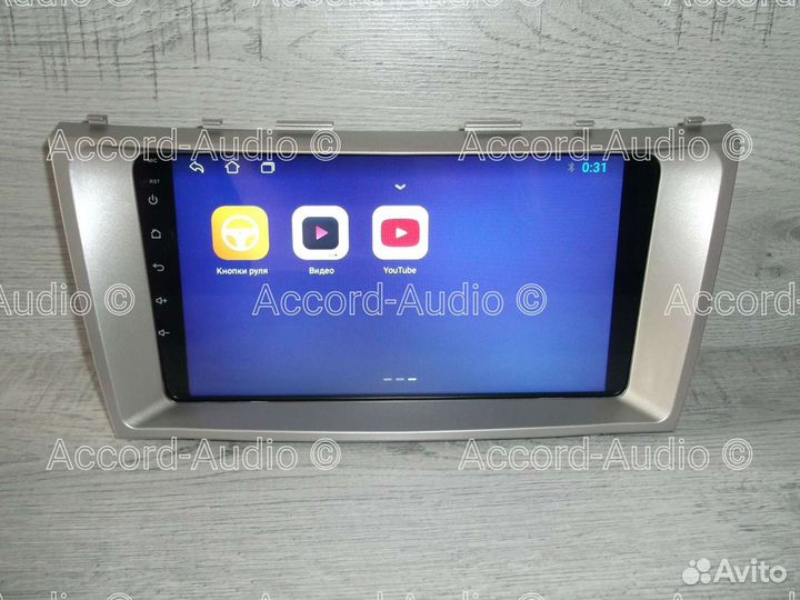 Магнитола 2DIN Toyota Camry Android с камерой