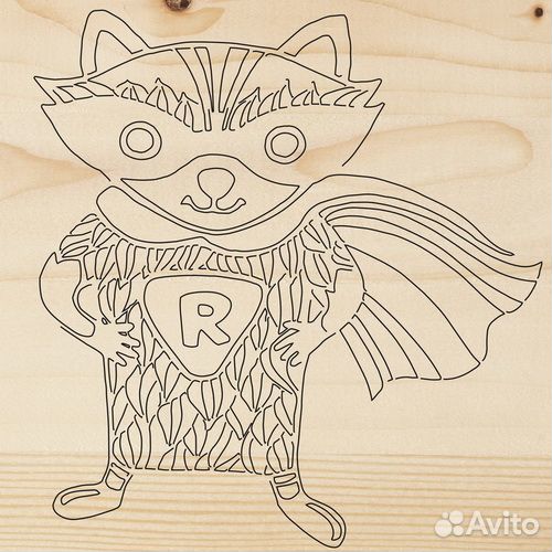 Доска выжигания дереву; 57998