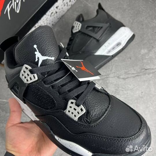 Nike Air Jordan 4 Retro LS Oreo с мехом