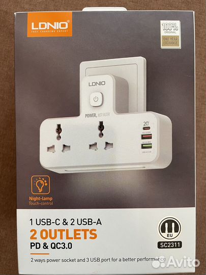 Сетевой удлинитель ldnio SC2311 (pd & qc3.0)