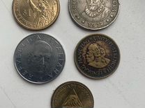 Монеты разных стран. США 1 доллар, 1 кордоба