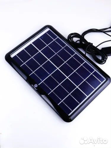 Солнечная панель USB для зарядки устройств, 6V 6W