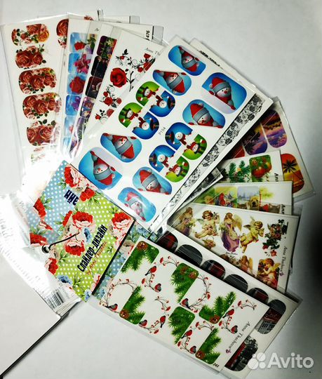 Наклейки для слайдер дизайна ногтей