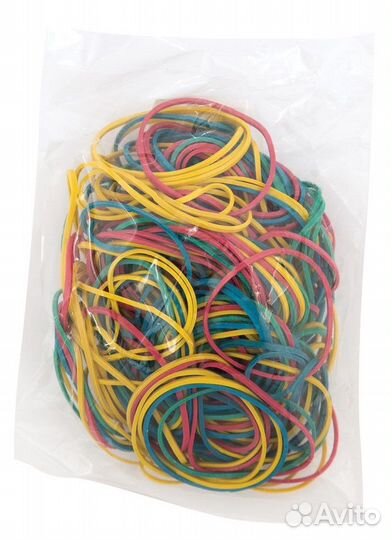 Резинка канцелярская, банковская, цветная, диаметр