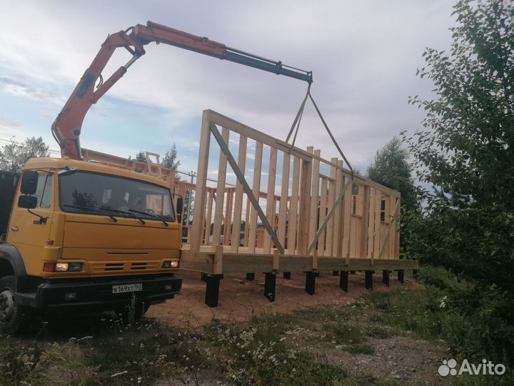 Аренда и услуги манипулятора, стрела 4 т, 9 м, борт 5 т, 5.5 м