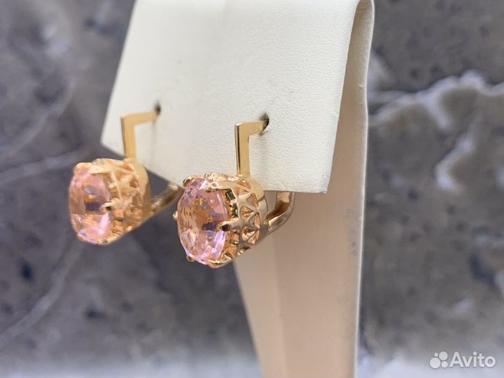 Советские золотые серьги 583