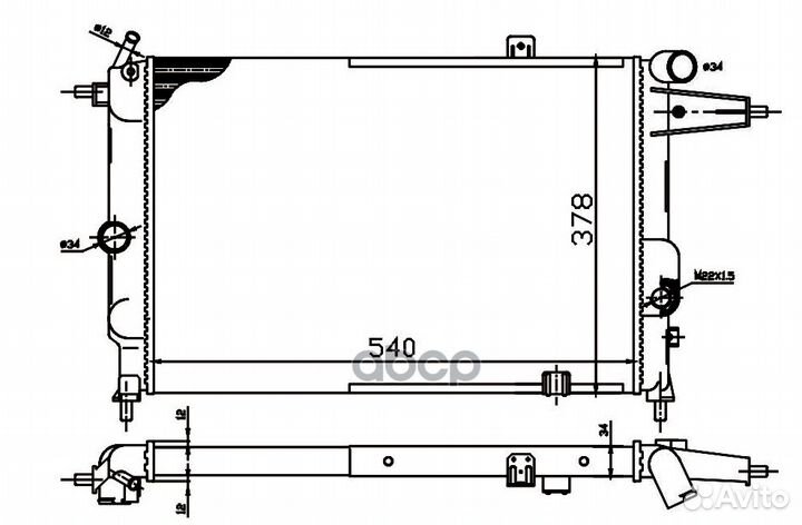 10-25059-SX радиатор системы охлажденияOpel Ve