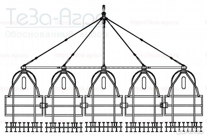 Комплекс посевной Агротехника КСКП-2,1х5, 2023