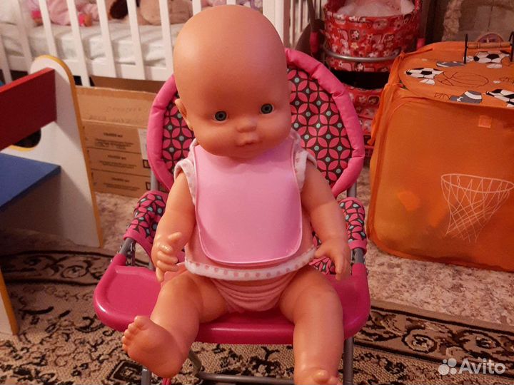 Стульчик для кормления кукольный