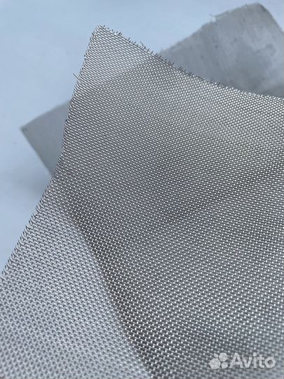 Нержавеющая сталь, 2 отреза сетки 21х21 см 0.1х0.1