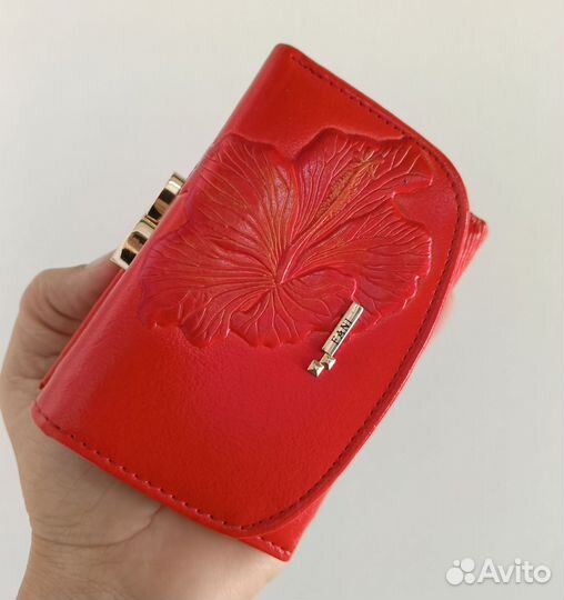 Кошелек женский натуральная кожа маленький
