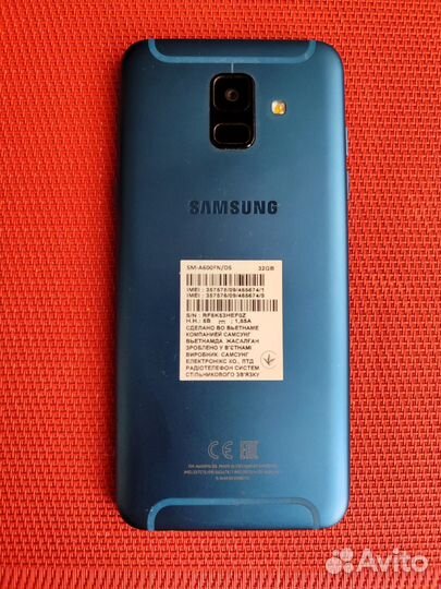 Samsung Galaxy A6, 4/32 ГБ