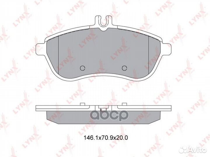 Колодки тормозные дисковые перед BD5318 LYN