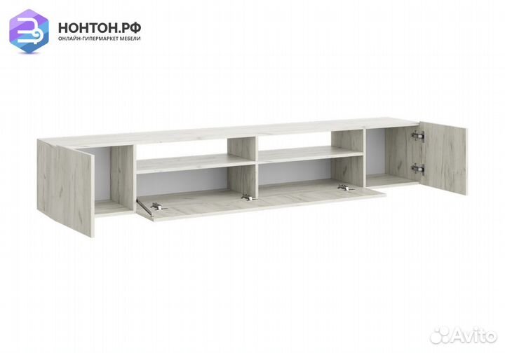 Тумба под тв Соло-16 дуб крафт белый