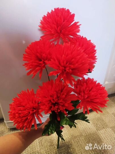 Искусственные цветы букет высотой 62 см