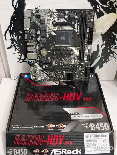 Ryzen 5 5500 +B450m +16Gb 3600Mhz +512Gb SSD+Кулер