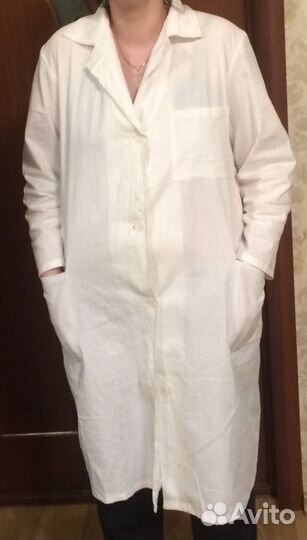 Белый халат хб