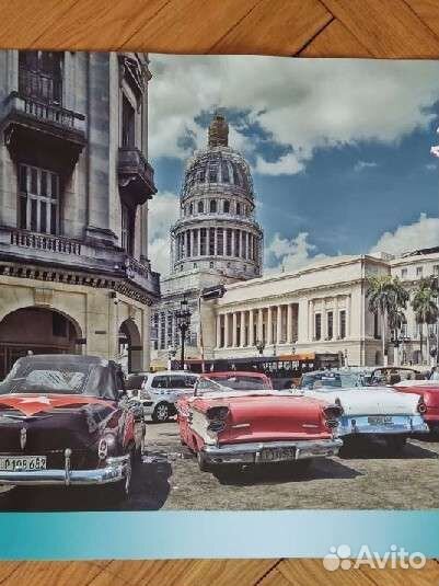 Плакат Куба автомобиль ретро