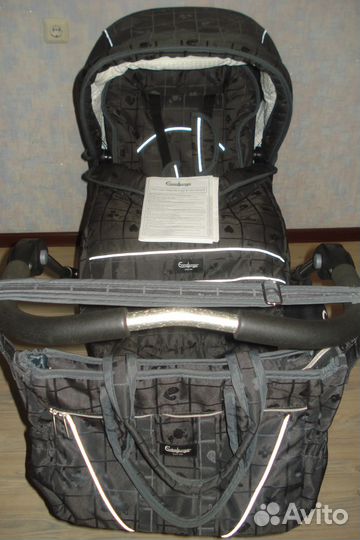 Коляска Emmaljunga City Cross plus Korg 2в1 Швеция