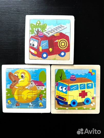 Деревянный пазл для детей монтессори новые