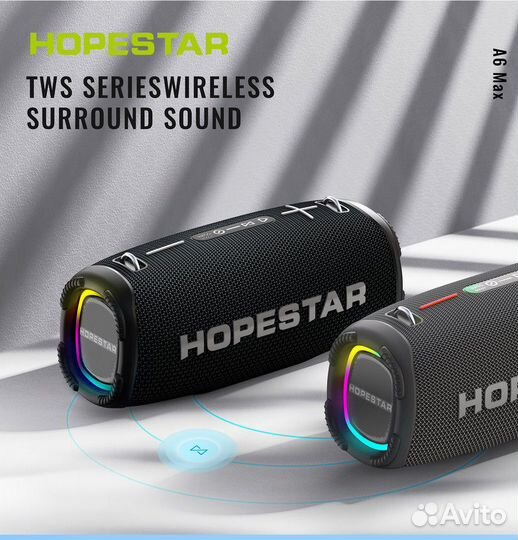 Портативная колонка Hopestar A6 Max 80W TWS blue