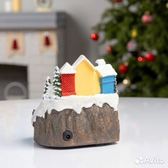 Светодиодная фигура 'Поезд и снеговик' 16 x 10 x 1