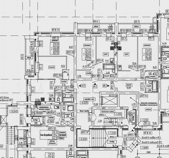 2-к. квартира, 70,8 м², 1/9 эт.