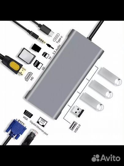 Док станция концентратор хаб 11в1