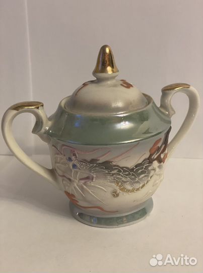 Японский Сервиз кофейный Дракон