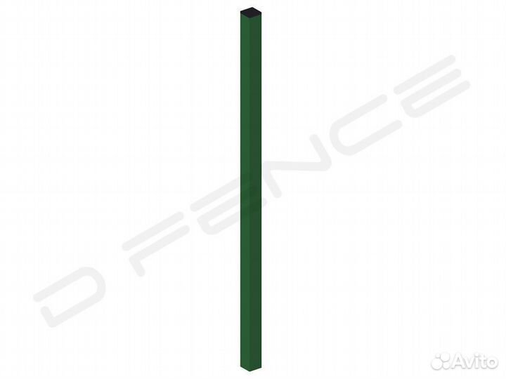 Столб для забора, 3d сетки 60х40х1,2мм L2.5м
