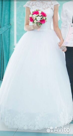 Свадебное платье 42 44 новое