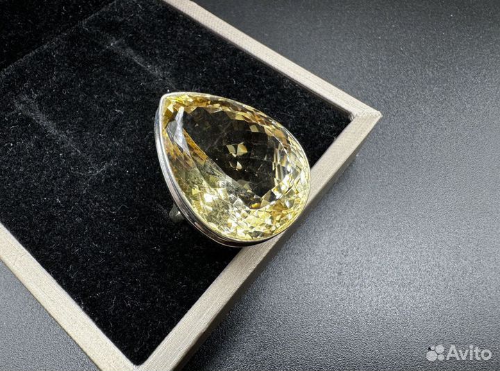 Кольцо с цитрином