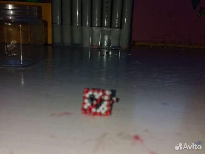 Кольцо объемное с сердцем