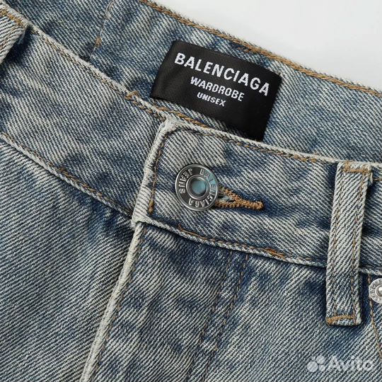 Шорты Balenciaga Distressed Denim