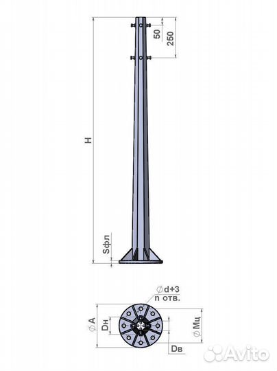 Опора огс-1-10