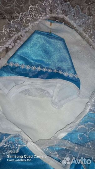 Конверт на выписку голубой весна, осень