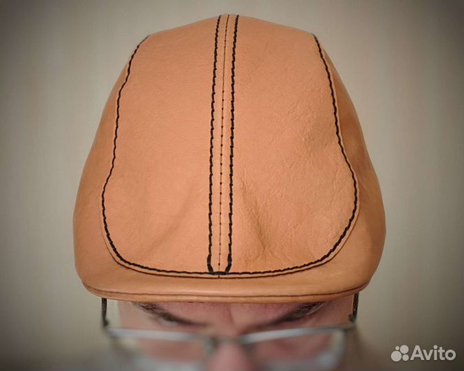 Кепка кожаная. Классическая Flat cap