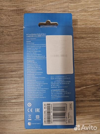 Оригинальные беспроводные наушники Xiaomi Earbuds