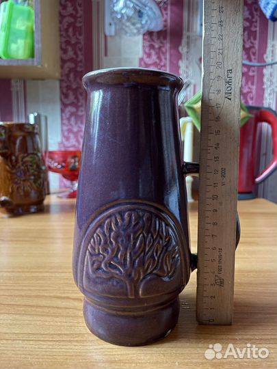 Кружка пивная и вазочки глиняные СССР